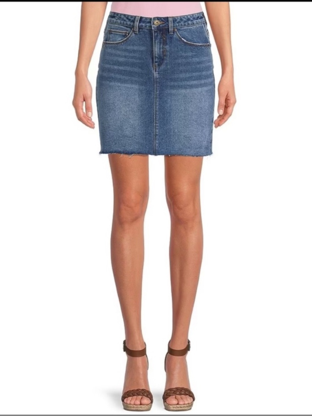 A loves A Denim Cut Off Mini Skirt size 26